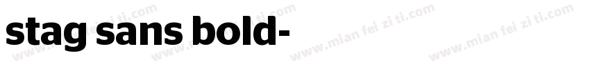 stag sans bold字体转换